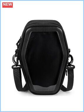 Coffin Ita Bag Crossbody Purse with Clear Pin Window Gothic